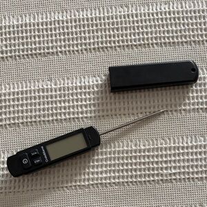 Crate&Barrel Black Digital Thermometer